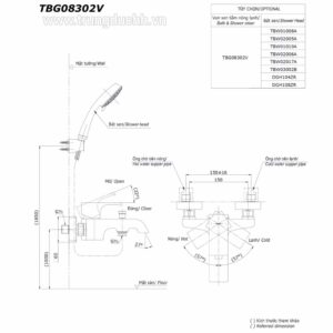 Vòi Sen Tắm TOTO TBG08302V