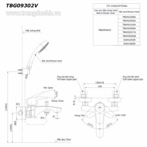Vòi Sen Tắm TOTO TBG09302V